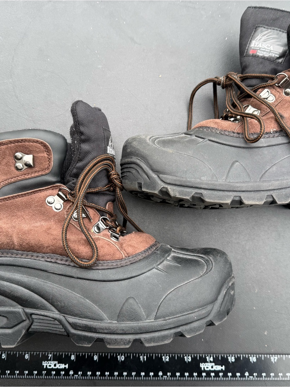 Itasca Brown and Black Men's Insulated Waterproof Boots